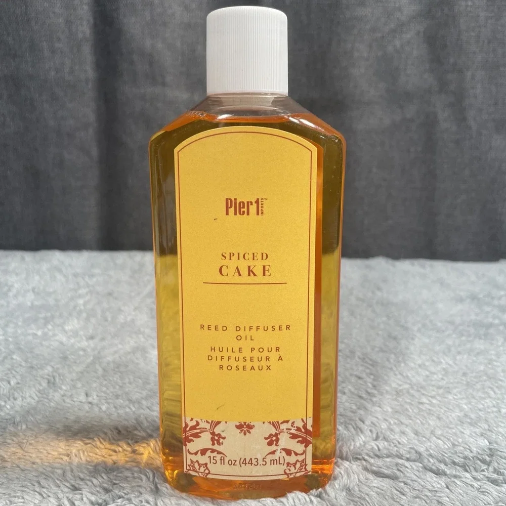 NEW SEALED Pier 1 Imports Spiced Cake Reed Diffuser Oil Full Discontinued 15 OZ